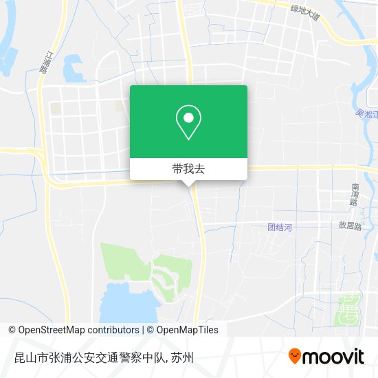 昆山市张浦公安交通警察中队地图