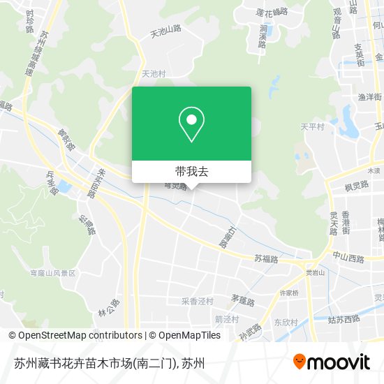苏州藏书花卉苗木市场(南二门)地图