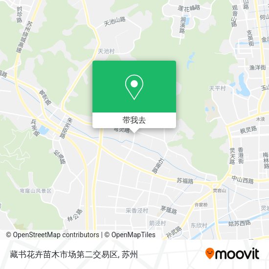 藏书花卉苗木市场第二交易区地图