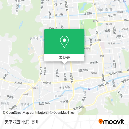 天平花园-北门地图