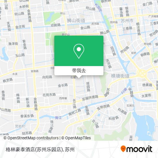 格林豪泰酒店(苏州乐园店)地图