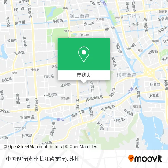 中国银行(苏州长江路支行)地图