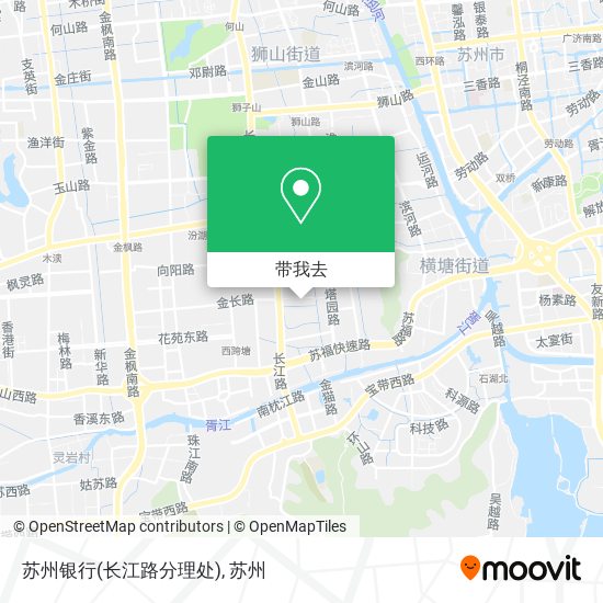 苏州银行(长江路分理处)地图