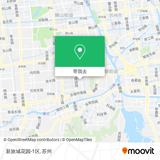 新旅城花园-1区地图