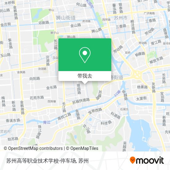 苏州高等职业技术学校-停车场地图