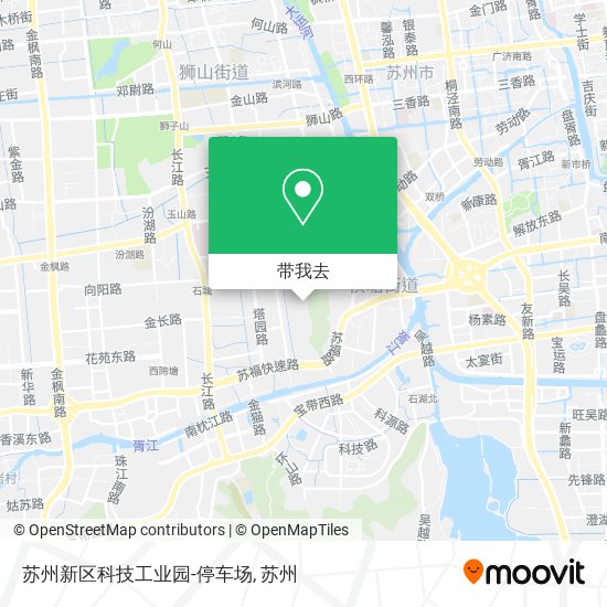 苏州新区科技工业园-停车场地图