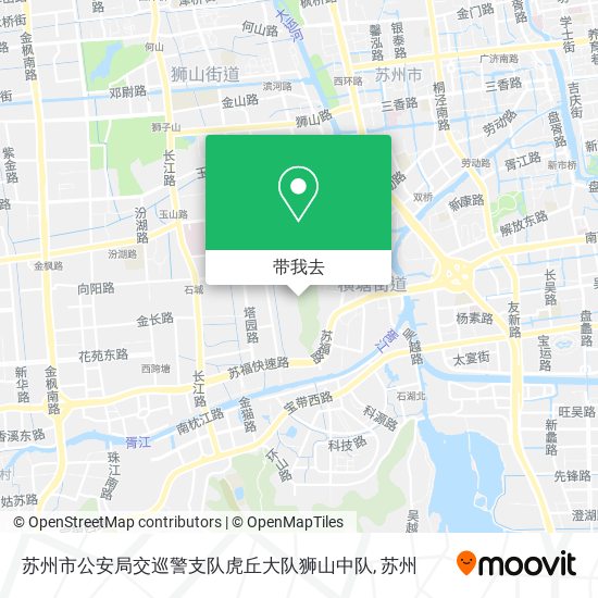 苏州市公安局交巡警支队虎丘大队狮山中队地图