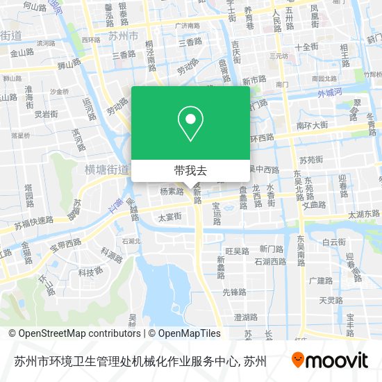 苏州市环境卫生管理处机械化作业服务中心地图