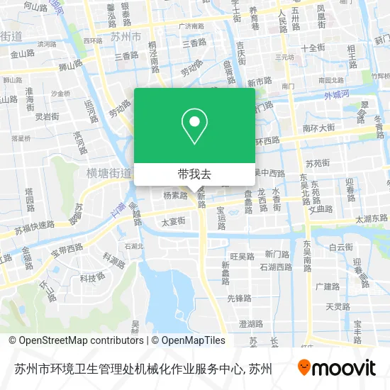苏州市环境卫生管理处机械化作业服务中心地图