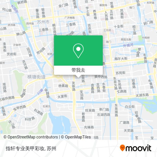 指轩专业美甲彩妆地图