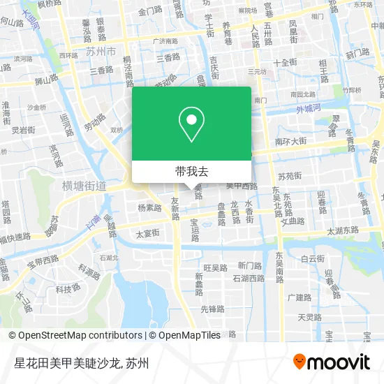 星花田美甲美睫沙龙地图