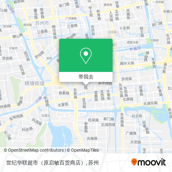 世纪华联超市（原启敏百货商店）地图