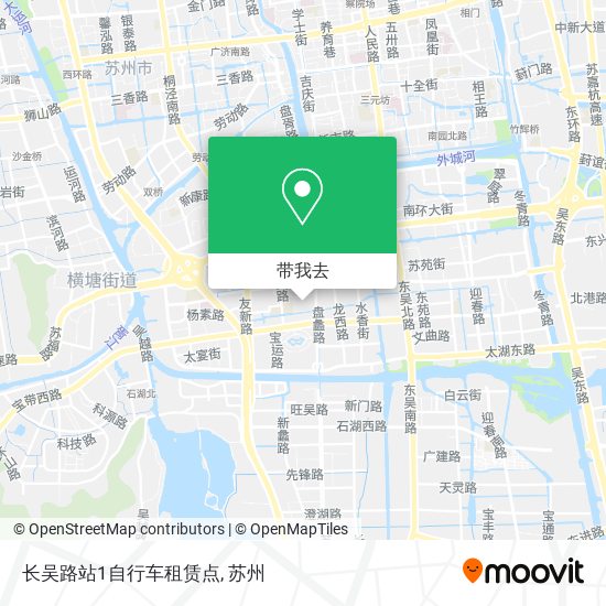 长吴路站1自行车租赁点地图