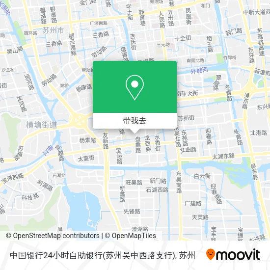 中国银行24小时自助银行(苏州吴中西路支行)地图