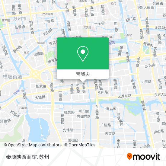 秦源陕西面馆地图