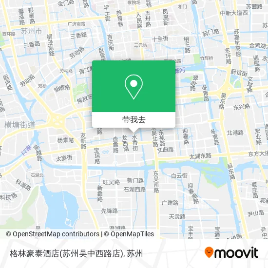 格林豪泰酒店(苏州吴中西路店)地图