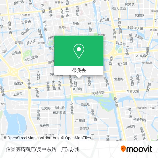 信誉医药商店(吴中东路二店)地图