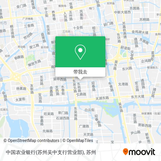 中国农业银行(苏州吴中支行营业部)地图