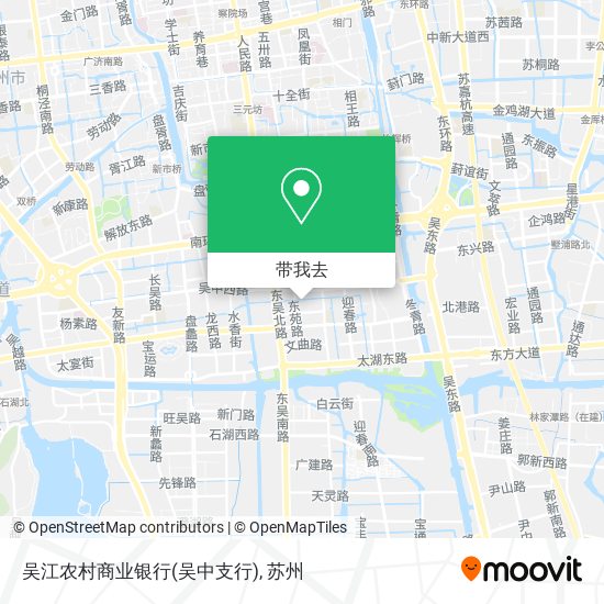 吴江农村商业银行(吴中支行)地图