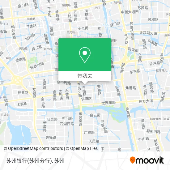 苏州银行(苏州分行)地图