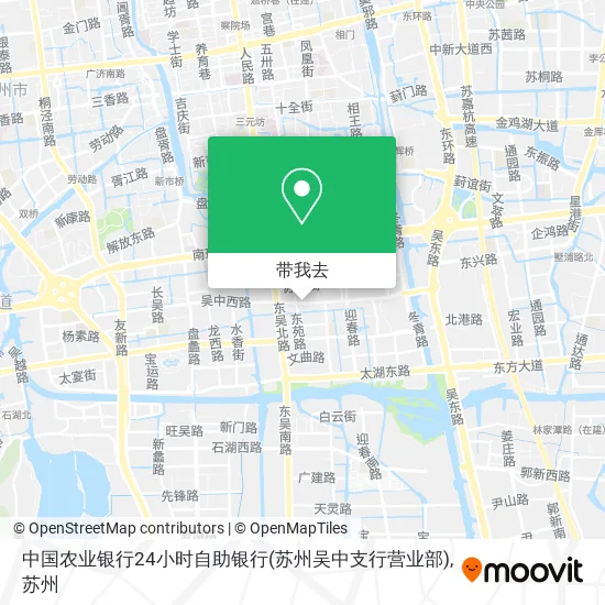 中国农业银行24小时自助银行(苏州吴中支行营业部)地图