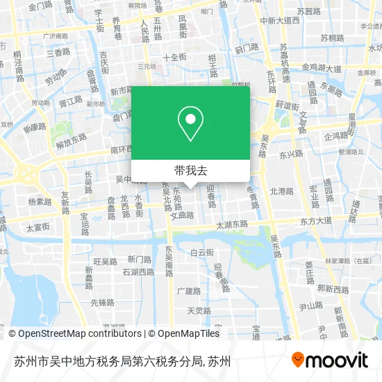 苏州市吴中地方税务局第六税务分局地图