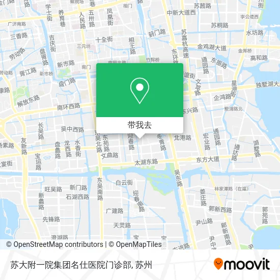 苏大附一院集团名仕医院门诊部地图