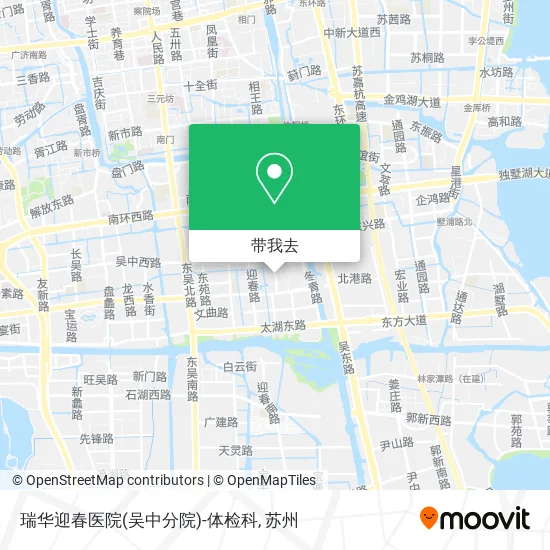 瑞华迎春医院(吴中分院)-体检科地图