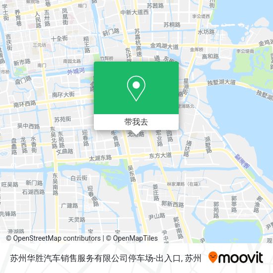 苏州华胜汽车销售服务有限公司停车场-出入口地图
