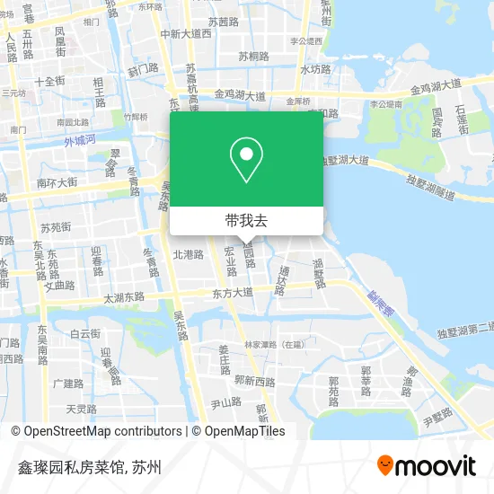 鑫璨园私房菜馆地图