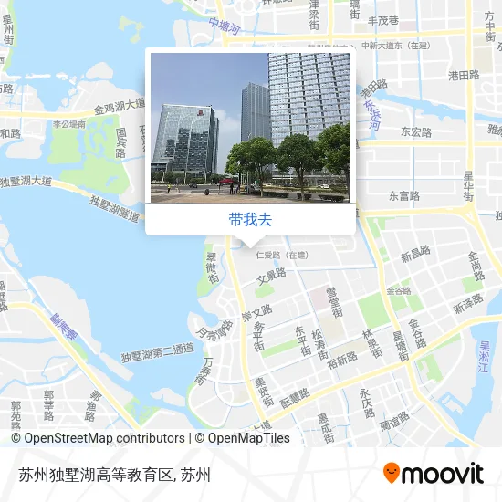 苏州独墅湖高等教育区地图