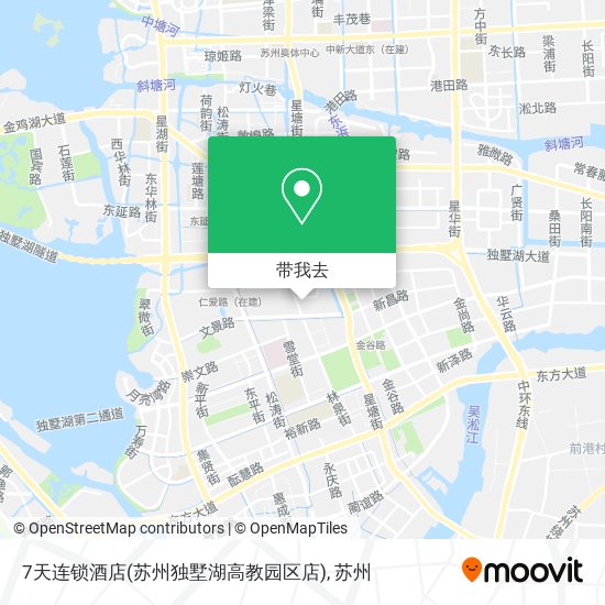 7天连锁酒店(苏州独墅湖高教园区店)地图