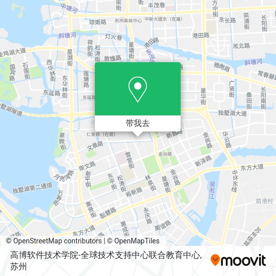 高博软件技术学院-全球技术支持中心联合教育中心地图