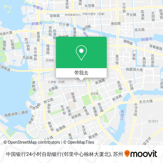 中国银行24小时自助银行(邻里中心翰林大厦北)地图