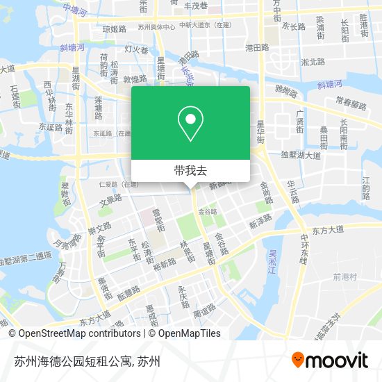 苏州海德公园短租公寓地图