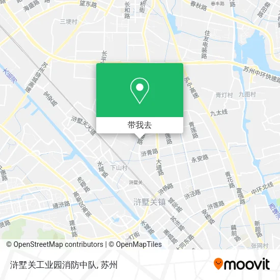 浒墅关工业园消防中队地图