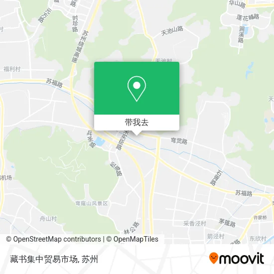 藏书集中贸易市场地图