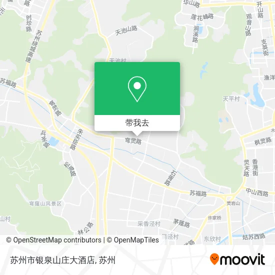 苏州市银泉山庄大酒店地图