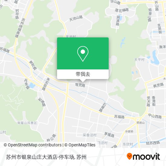 苏州市银泉山庄大酒店-停车场地图