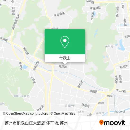 苏州市银泉山庄大酒店-停车场地图