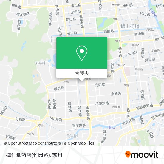 德仁堂药店(竹园路)地图