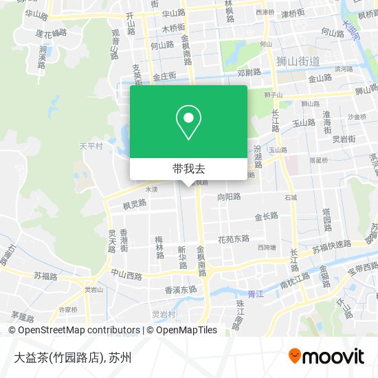 大益茶(竹园路店)地图
