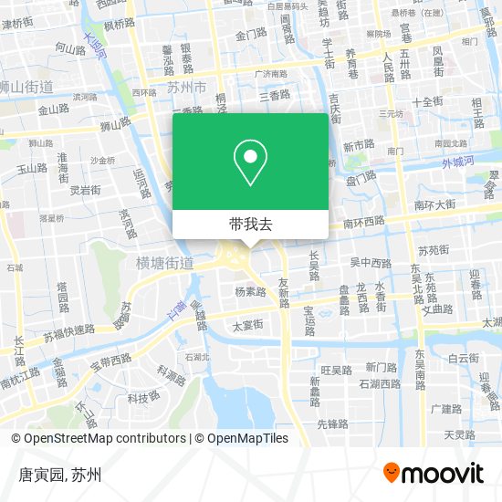 唐寅园地图