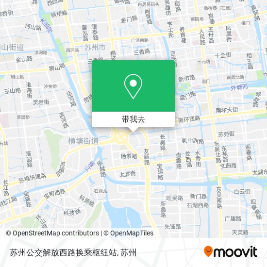 苏州公交解放西路换乘枢纽站地图