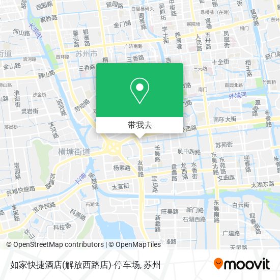 如家快捷酒店(解放西路店)-停车场地图