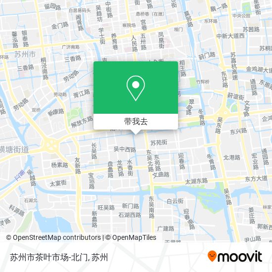 苏州市茶叶市场-北门地图