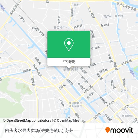 回头客水果大卖场(浒关连锁店)地图