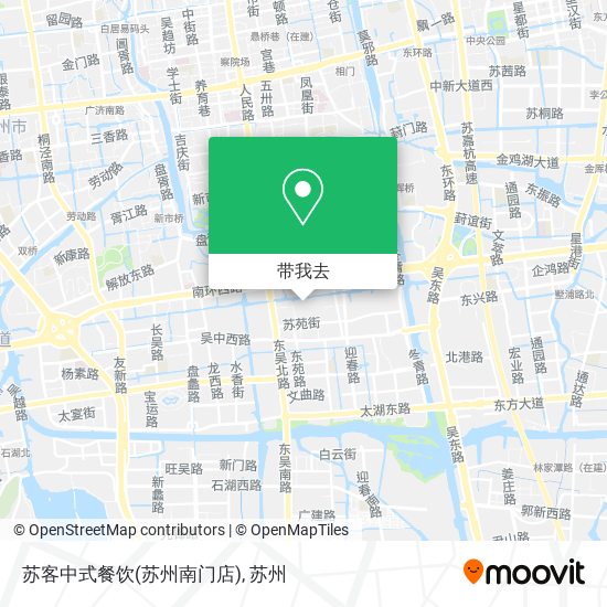 苏客中式餐饮(苏州南门店)地图