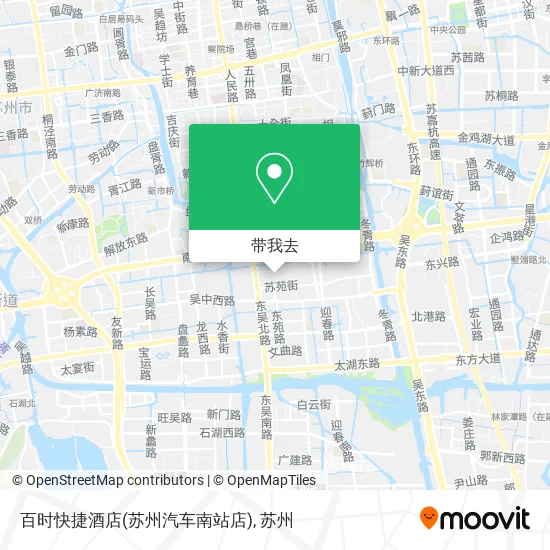 百时快捷酒店(苏州汽车南站店)地图