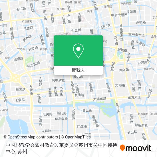 中国职教学会农村教育改革委员会苏州市吴中区接待中心地图
